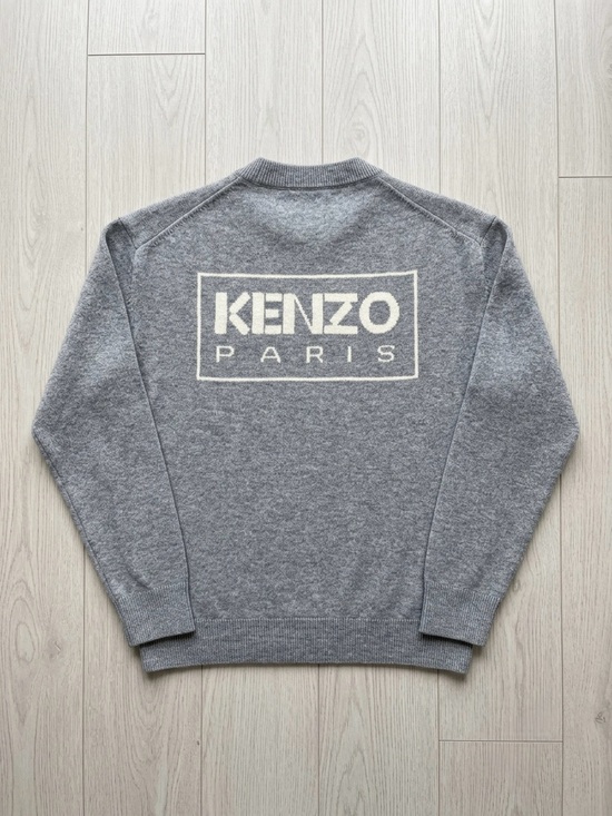 Kenzo Other - Kenzo Grey Crewneck Sweater with Ivory Logo